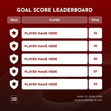 Free Ranking and Leaderboard Templates