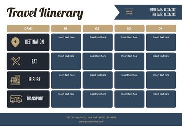 Free Travel Itinerary Templates to Edit and Print