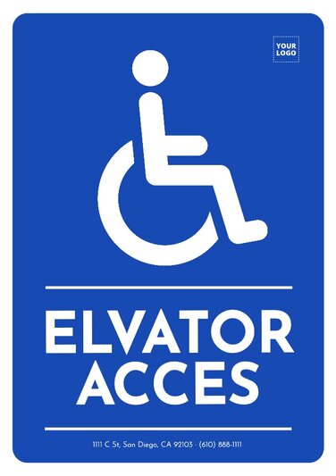 Edit signs for disabled