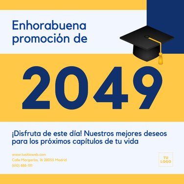 Edita un diseño de graduación