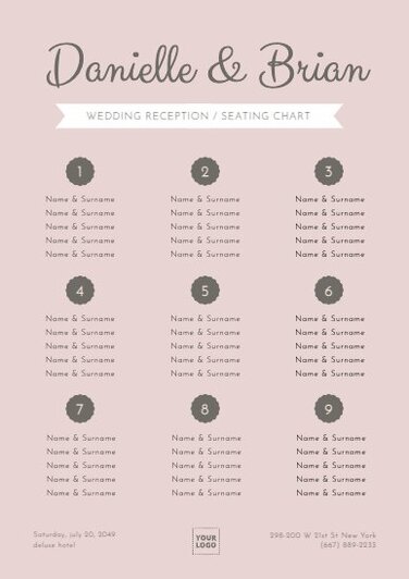 Edit a seating chart template
