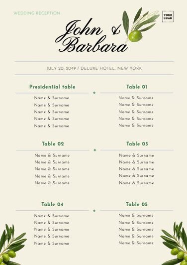 Edit a seating chart template