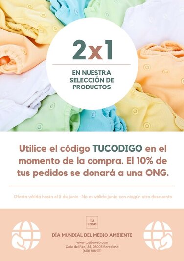 Edita una plantilla del Día Mundial del Medio Ambiente