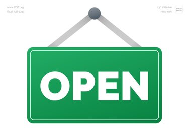 Edit an Open / Closed sign
