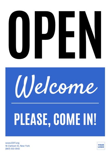 Edit an Open / Closed sign