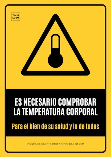 Editar un cartel de Control de Temperatura