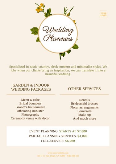 Editable Wedding Planner Templates Online