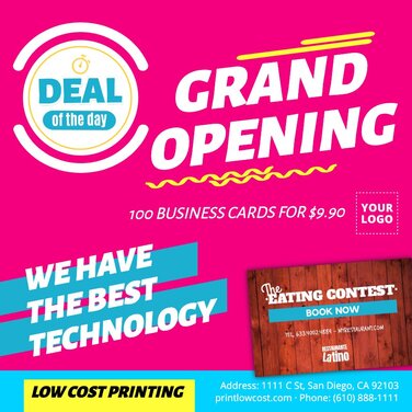 Online Designs To Promote The Grand Opening Of A Business