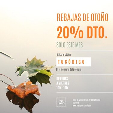 Edita un diseño de Rebajas de Otoño