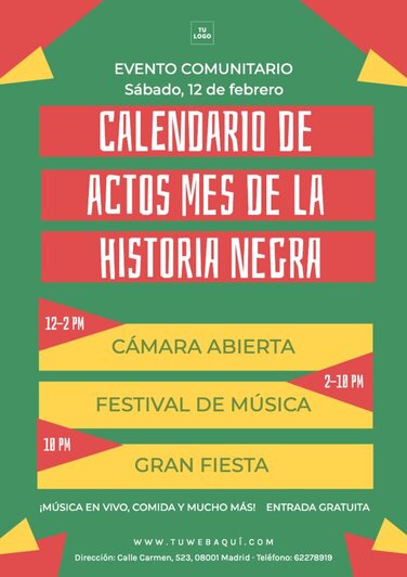 Plantillas del Mes de la Historia Afroamericana editables
