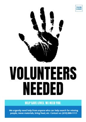 How to create Volunteers Wanted signs online