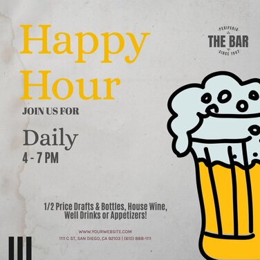 Edit a Happy Hour template