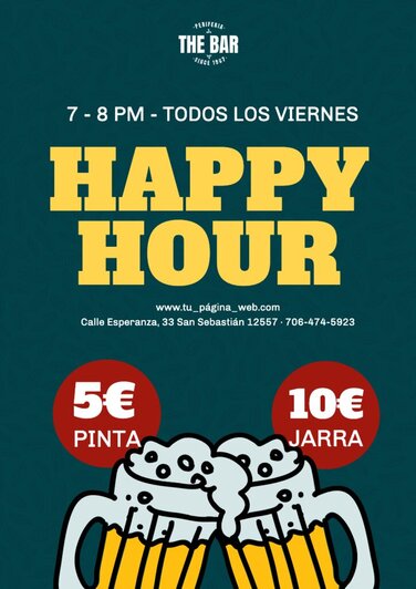 Edita una plantilla Happy Hour