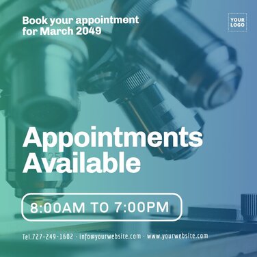 Edit an appointment template