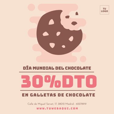 Editar una plantilla para el Día del Chocolate