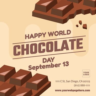 Edit a Chocolate Day template