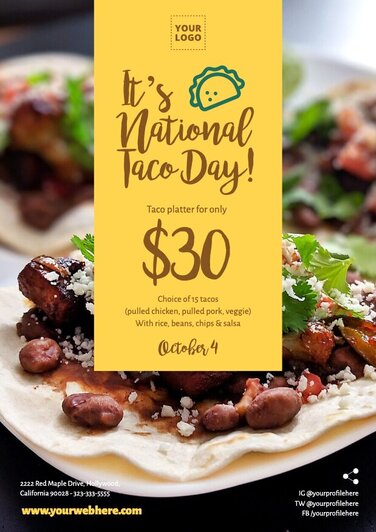 Modifier un design de la Journée du Taco
