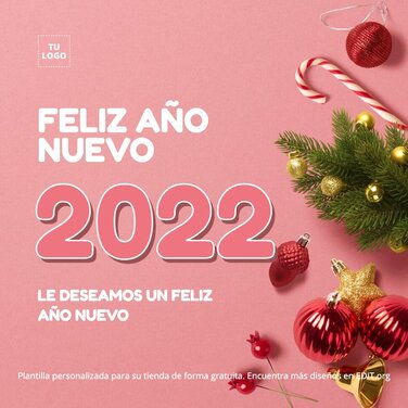 Edita un diseño de Año Nuevo