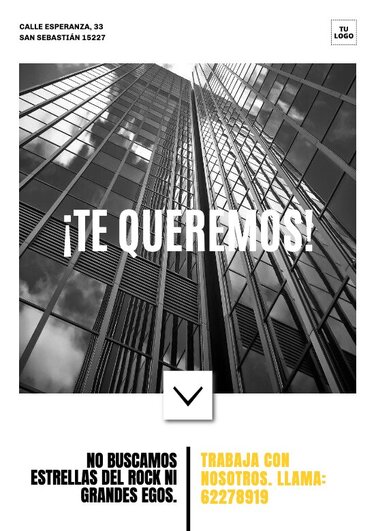 Edita un cartel de Se solicita personal