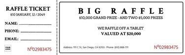 printable raffle ticket templates