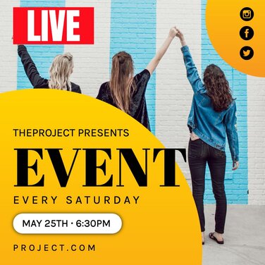 Create my live event design