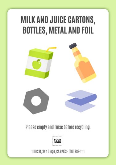 Edit a Recycling poster