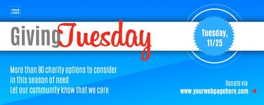 Editable Giving Tuesday banners & flyers