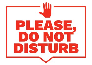 Editable Do Not Disturb sign templates