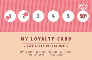 Create loyalty and gift cards for your business