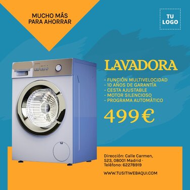 Editar una plantilla de electrodomesticos