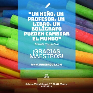 Edita un diseño para el Día del Maestro