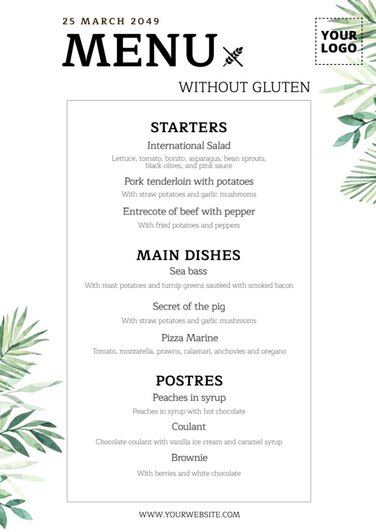 Edit allergens menu