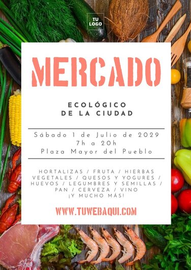 Edita un diseño para un mercado agrícola