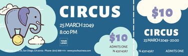 Free ticket templates to edit online