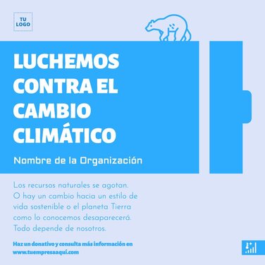 Edita un diseño de cambio climático