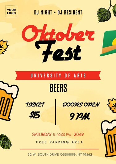 Edit an Oktoberfest template
