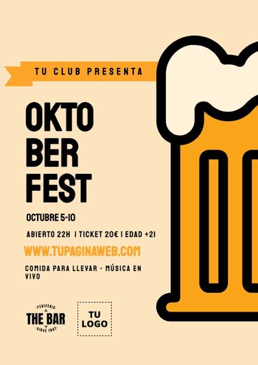 Editar un cartel para Oktoberfest