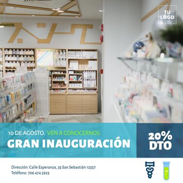 Edita una plantilla para farmacias