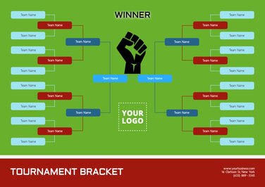 Online Brackets maker: create branded knockout tournaments