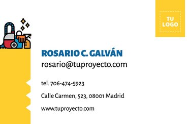Edita tarjetas de limpieza