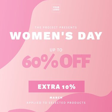 Edit a Women's Day template