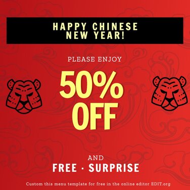 Edit a Chinese New Year template