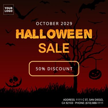 Edit a Halloween template