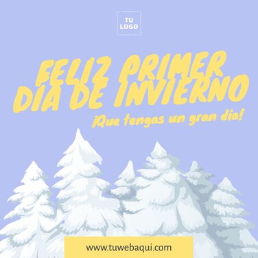 Editar una plantilla del Primer Día de Invierno