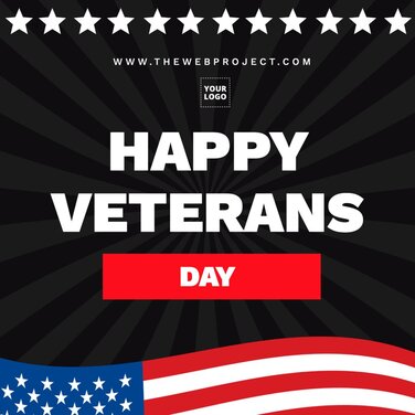 Edit a Veterans Day template