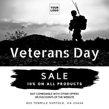 Edit a Veterans Day template