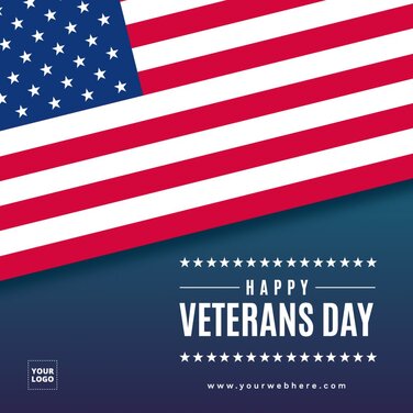 Edit a Veterans Day template