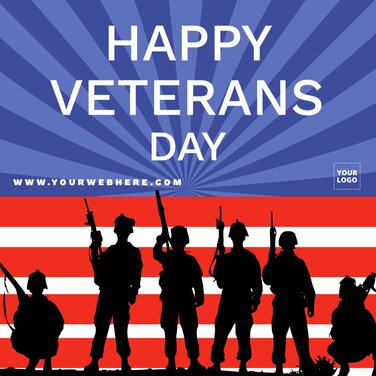 Edit a Veterans Day template