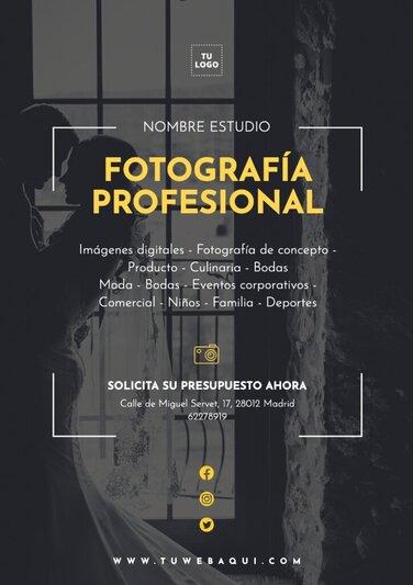 Edita un diseño para fotógrafos
