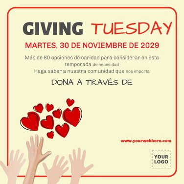 Edita un diseño de Giving Tuesday